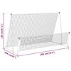 vidaXL 2 in 1 Soccer Rebounder Football Goal 79.5x40.9x47.2" Steel