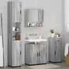 vidaXL Bathroom Furniture Set 4 pcs Grey sonoma Engineered wood