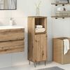 vidaXL Bathroom Cabinet Artisan oak Engineered wood, iron Tall