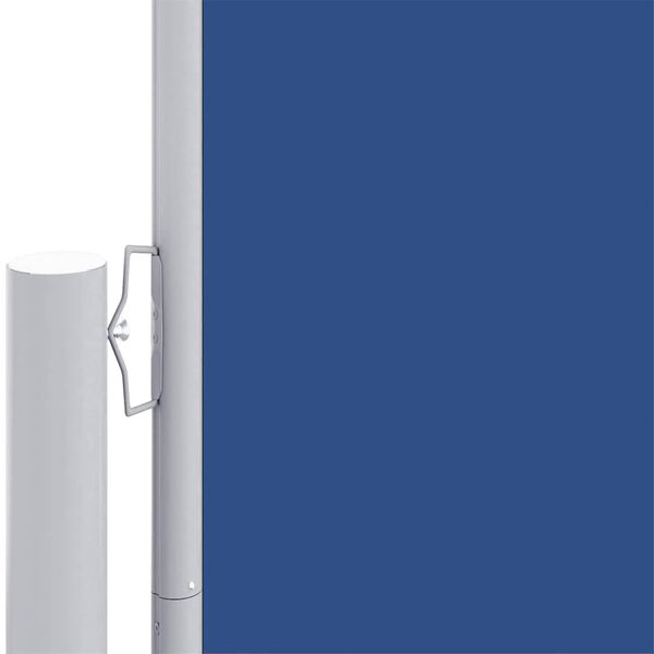 vidaXL Side Awning Blue Steel 46.1 x 472.4 in Retractable Awnings