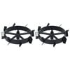 vidaXL Metal Wheels for 6,5 HP Petrol Tiller 2 pcs