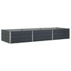 vidaXL Planter Anthracite 195 x 100 x 45 cm Galvanised Steel
