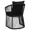 vidaXL Garden Chair. Garden Chairs Set of 2 Black
