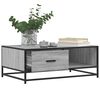 vidaXL Coffee Table Grey Sonoma Engineered wood and metal