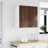 vidaXL Hanging Cabinet Brown Oak Engineered Wood Medium Hanging Cabinet