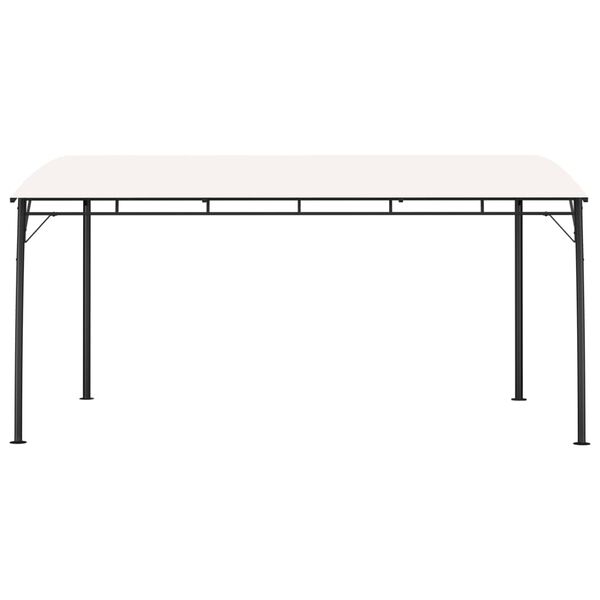 vidaXL Sunshade Awning Cream Powder-coated steel, polyester fabric
