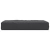vidaXL Pallet Cushion Black Oxford fabric (100% polyester)