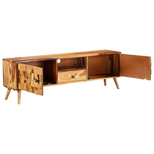 vidaXL TV Stand Solid Wood Acacia with Honey Finish 55.1"x11.8"x15.7"