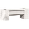 vidaXL Planter Bench White Solid pine wood Medium Planters