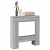 vidaXL Fireplace Surround Grey Sonoma 31.9x7.1x32.3" Engineered Wood
