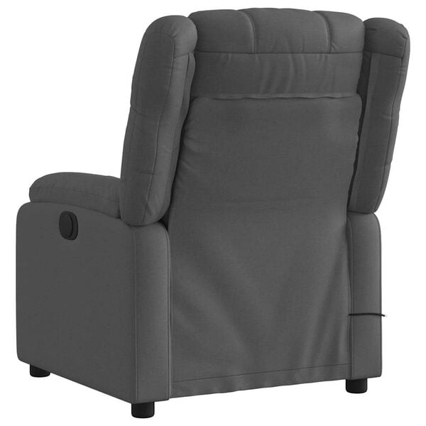 vidaXL Electric Massage Recliner Chair Dark gray