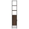 vidaXL Bathroom Cabinet Brown Oak Engineered wood Tall and Slim