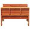 vidaXL Picnic Table Wax Brown Solid pine wood Medium Seats Many