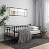 vidaXL Sofa Bed Frame Black Powder-coated metal 78.7 x 35.4 in