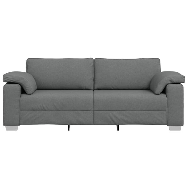 vidaXL Sofa Dark Grey 86.22 x 31.50 x 32.28 in Fabric