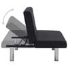 vidaXL Sofa Bed Black Fabric