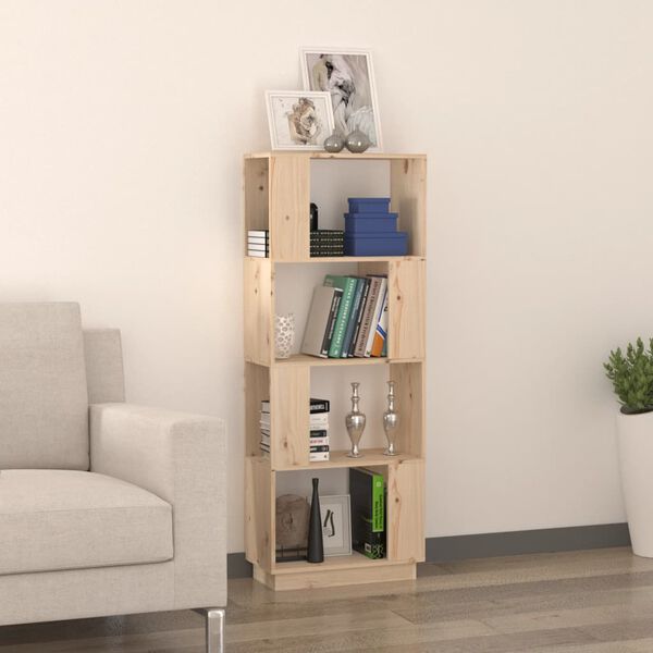 vidaXL Book Cabinet Pine wood Solid pine wood