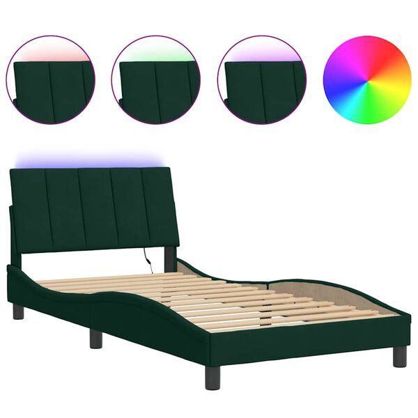 vidaXL Bed Frame Dark green