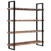 vidaXL Bookcase Mixed color finish Solid Reclaimed Wood and Iron Large