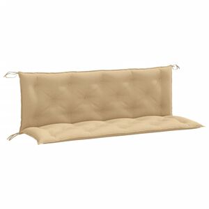 vidaXL Garden Bench Cushion Melange beige Polyester 59.1 x 19.7 x 2.8 in