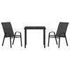 vidaXL Garden Dining Set 5 pcs Brown Textilene and steel