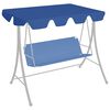 vidaXL Replacement Canopy Blue Fabric with PVC coating