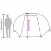 vidaXL Fishing Tent with Roof Brown 514 x 465 x 187 cm Polyester