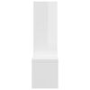 vidaXL Wall Shelf Set of 2 High gloss white Engineered wood Medium
