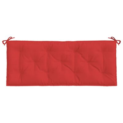 vidaXL Garden Bench Cushions 2pcs Red 47.2"x19.7"x2.8" Oxford Fabric