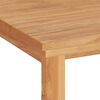vidaXL Desk Teak Brown Solid teak wood Medium Desk Rectangular