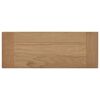 vidaXL Bench Brown and Black Solid Teak Wood 31.5 in Durable Bench