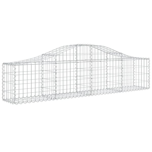 vidaXL Gabion Basket Silver Galvanized Iron Large Heavy Duty