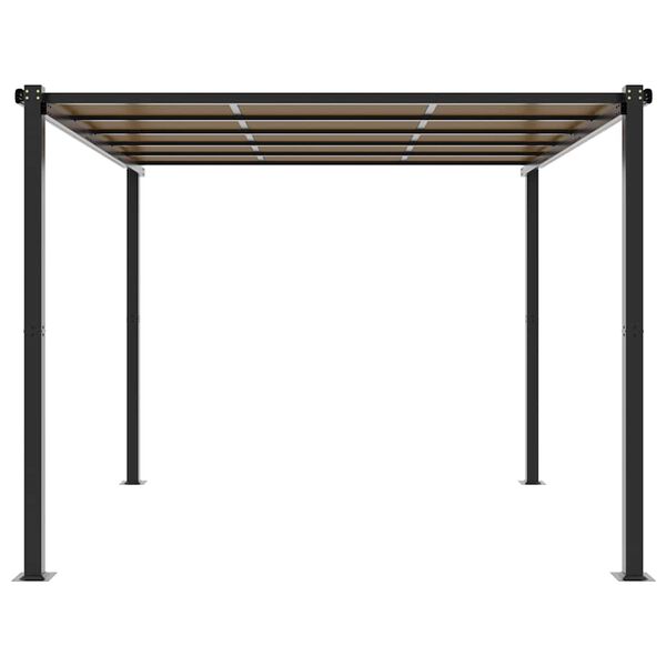 vidaXL Garden Gazebo Anthracite Aluminum 10ft x 10ft