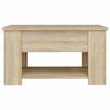 vidaXL Coffee Table Sonoma Oak Engineered Wood 31.1 x 19.3 x 16.1 in