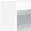 vidaXL Sideboard White Engineered wood, Glass Large Sideboard