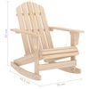 vidaXL Garden Rocking Chair Brown Solid Fir Wood Medium