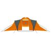 vidaXL Camping Tent 9 Persons Fabric Gray and Orange