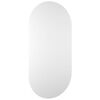 vidaXL Mirror Transparent Glass Medium Minimalist Mirror Oblong