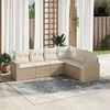 vidaXL Garden Sofa Set Beige