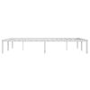 vidaXL Bed Frame White Steel Double Sturdy Bed Frame Rectangular