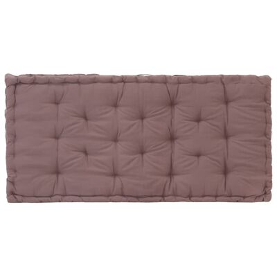vidaXL Pallet Floor Cushions 2 pcs Cotton Taupe