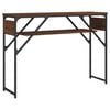 vidaXL Console Table Brown Oak Engineered Wood 41.3x11.8x29.5 in
