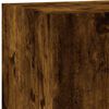 vidaXL TV Wall Cabinet Smoked Oak Engineered Wood Small TV Wall Cabinet