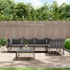 vidaXL Garden Lounge Set Anthracite Poly rattan Large Modular