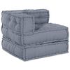 vidaXL Modular Sofa 4 pcs Grey Fabric