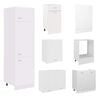 vidaXL Kitchen Cabinet Set White Engineered wood Kitchen Cabinet Set