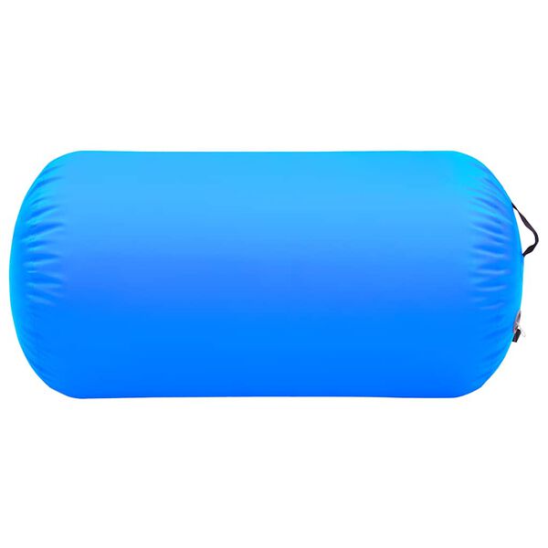 vidaXL Inflatable Gymnastic Roll with Pump 47.2x29.5" PVC Blue