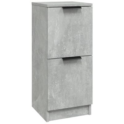 vidaXL Sideboard Concrete Gray 11.8"x11.8"x27.6" Engineered Wood
