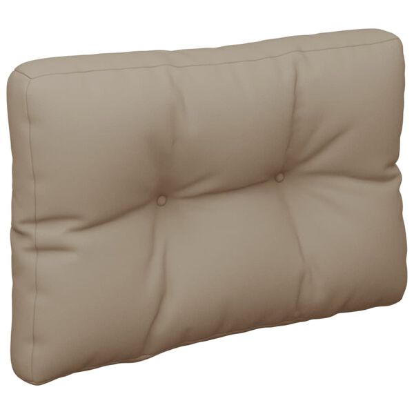 vidaXL Pallet Cushion Taupe 100% polyester 19.7 in x 15.7 in x 4.7 in