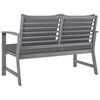 vidaXL Garden Bench Grey Solid Acacia wood 47.2 in Garden Bench